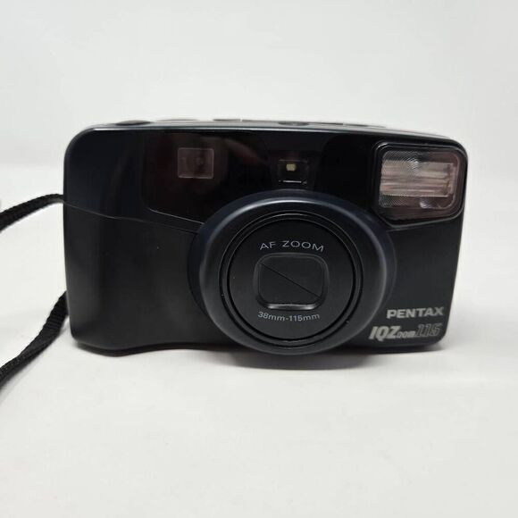 PENTAX IQ ZOOM 115M 35MM POINT & SHOOT FILM CAMERA W/ 90'S CASE NEW BATTERY - Picture 11 of 11